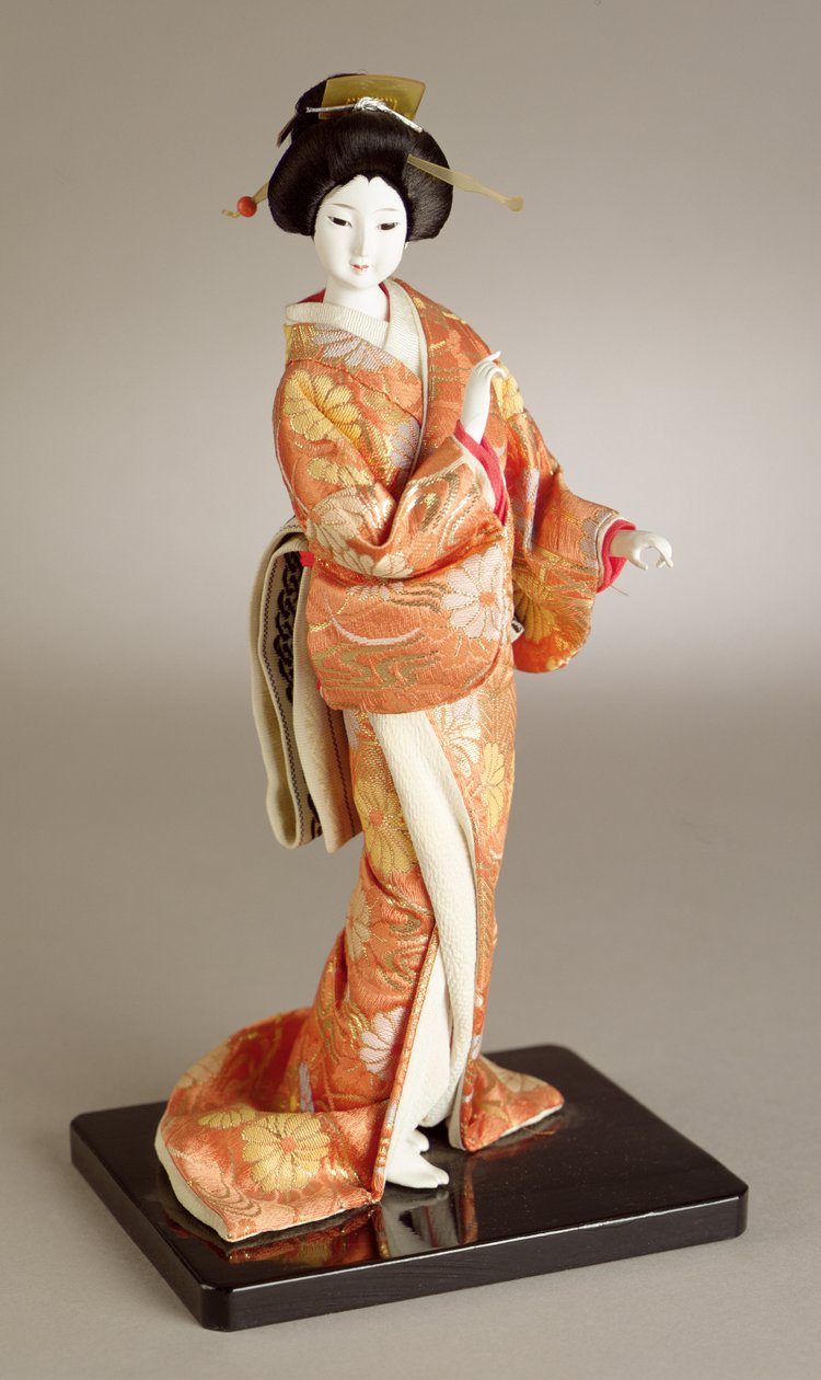 Muñeca de dama de pie, japonesa de Japanese School