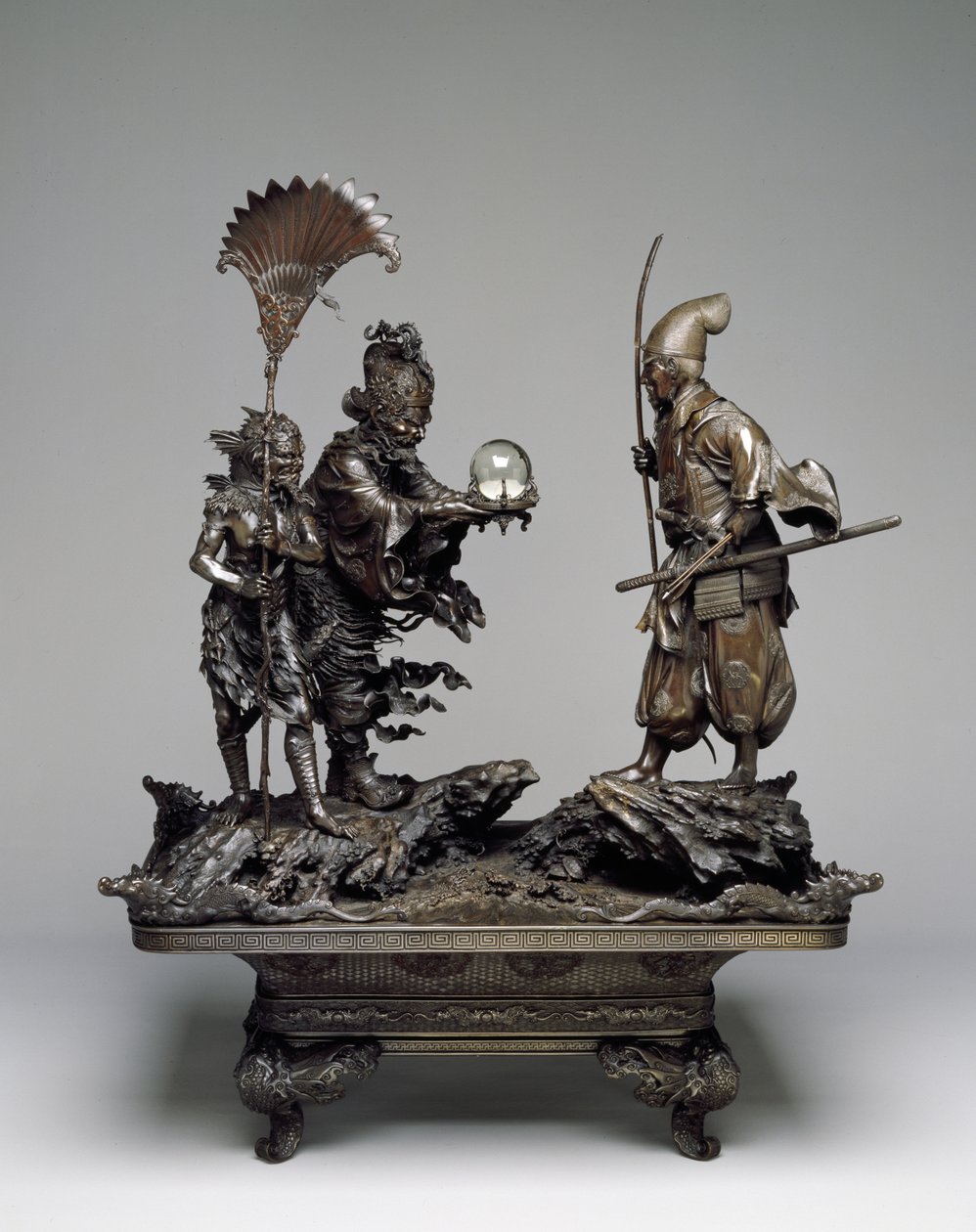 Takenouchi no Sukune se Encuentra con el Rey Dragón del Mar, período Meiji de Japanese School