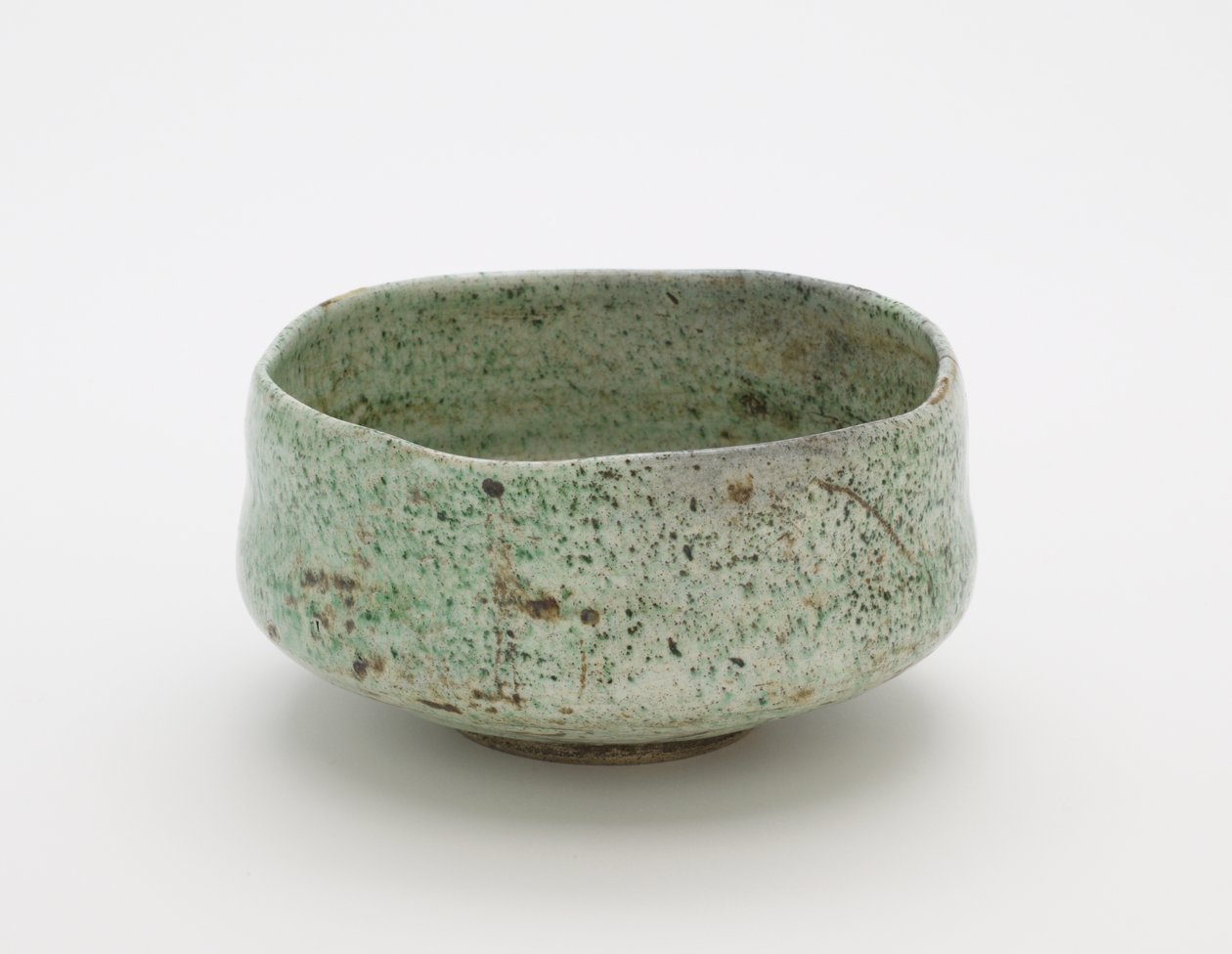 Tazón de té con sello falso de Raku de Japanese School