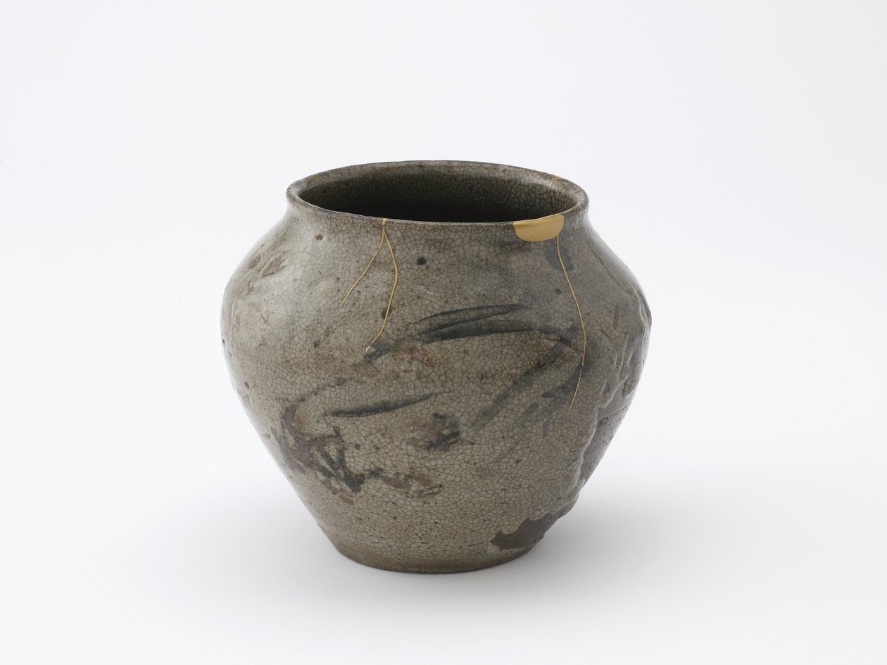 Jarra de agua para ceremonia del té, prefectura de Saga, período Edo, siglos XVII-XVIII de Japanese School