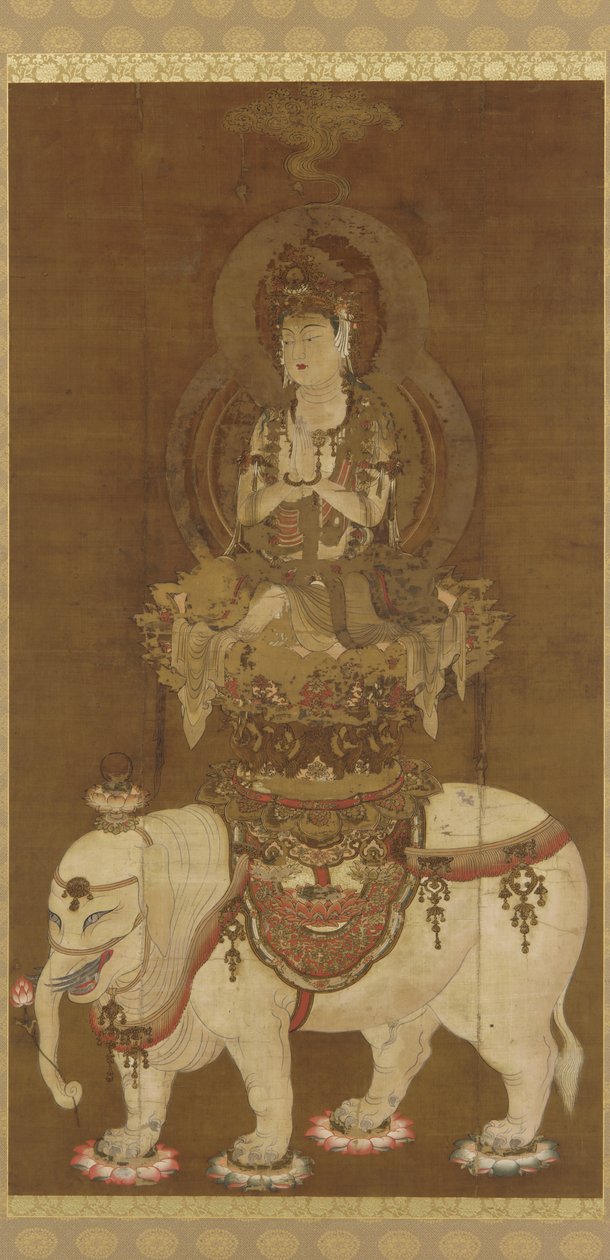 El Bodhisattva - Fugen (Fugen Bosatsu) Periodo Heian de Japanese School