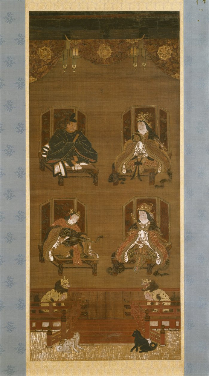 Las Cuatro Deidades del Complejo del Templo Kōyasan, finales del siglo XIV, período Nanbokuchō de Japanese School