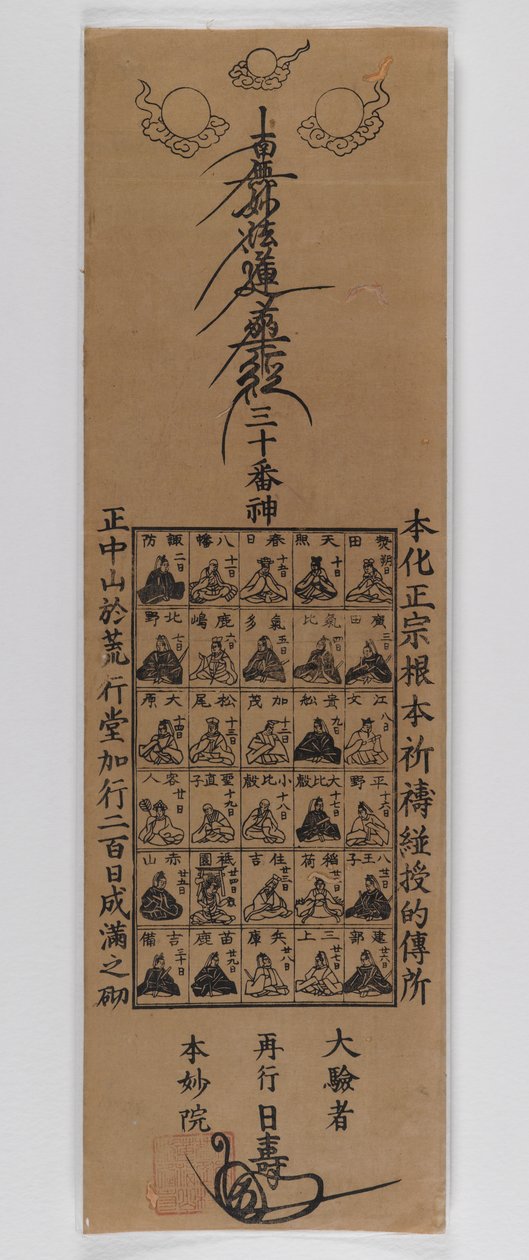 Treinta Dioses de la Secta Nichiren de Japanese School