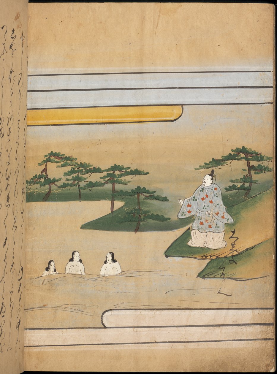 Tres mujeres en el agua, ilustración del 