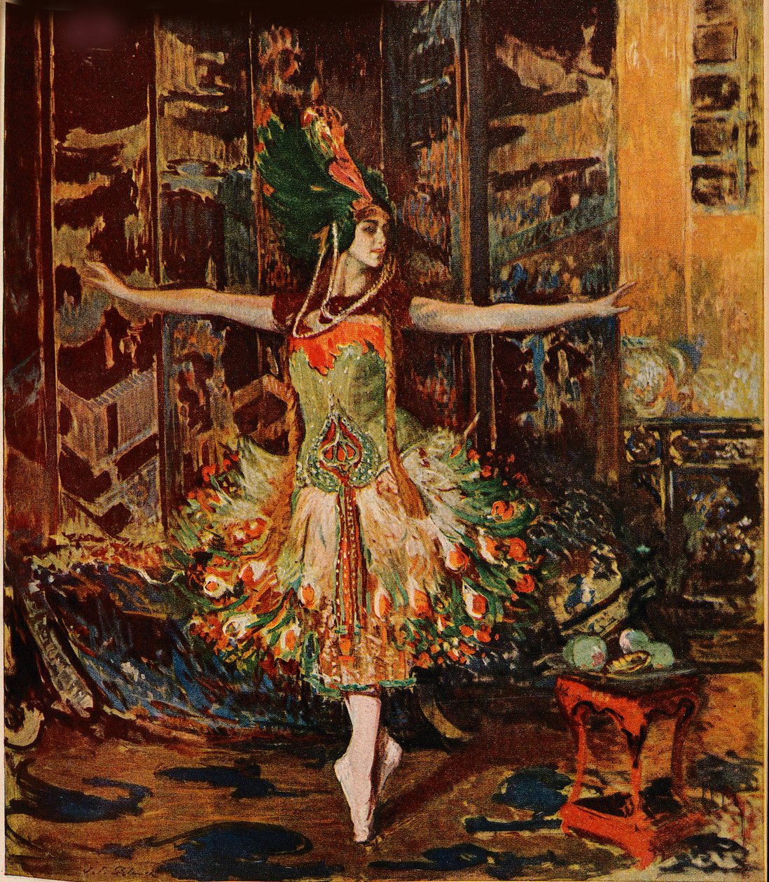 Tamara Karsavina. Portada de la revista Jugend de Jaques Èmile Blanche