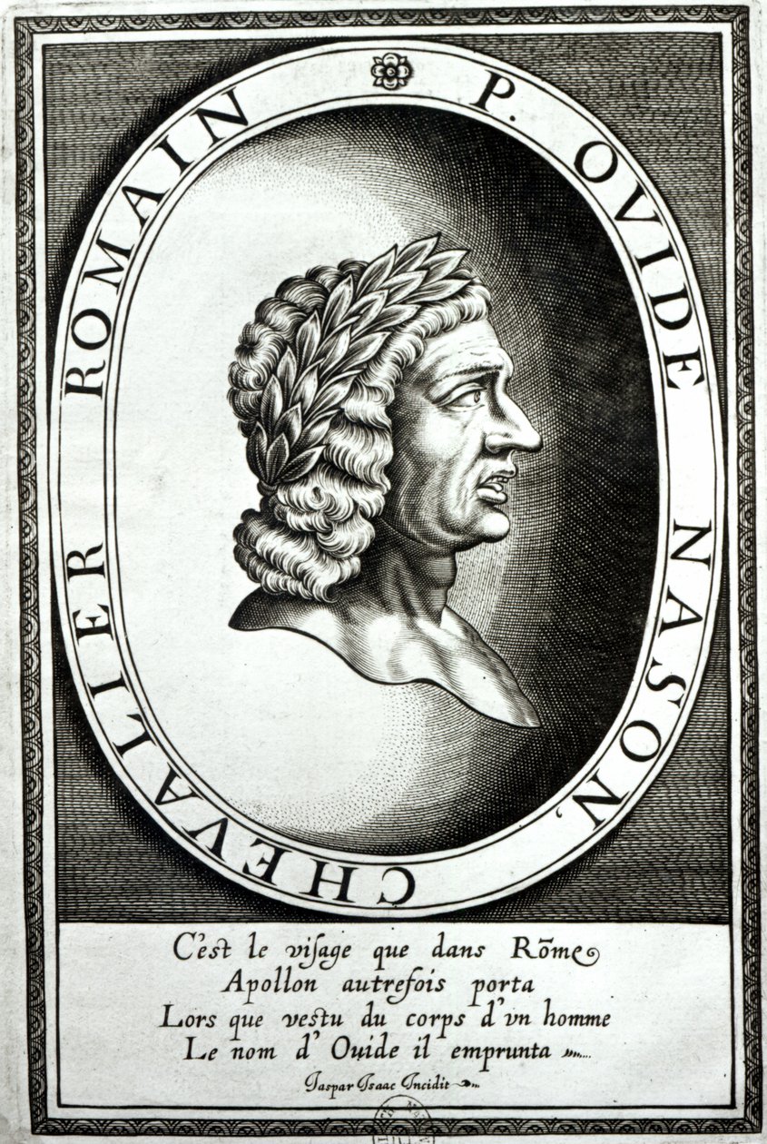 Retrato de Ovidio (Publio Ovidio Nasón) (43 a.C.-17 d.C.) de Jaspar de Isaac