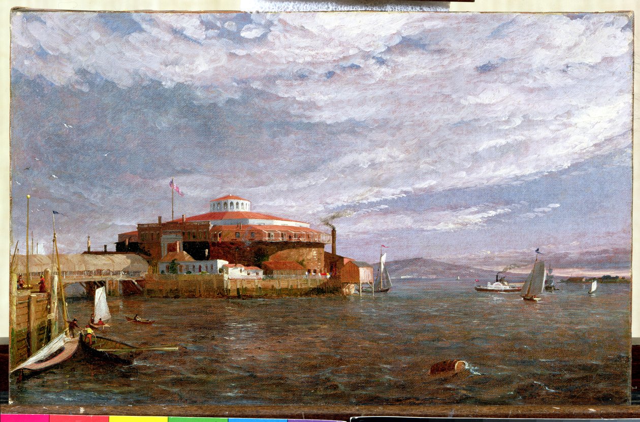 Día del Castillo Garden, 1851 de Jasper Francis Cropsey