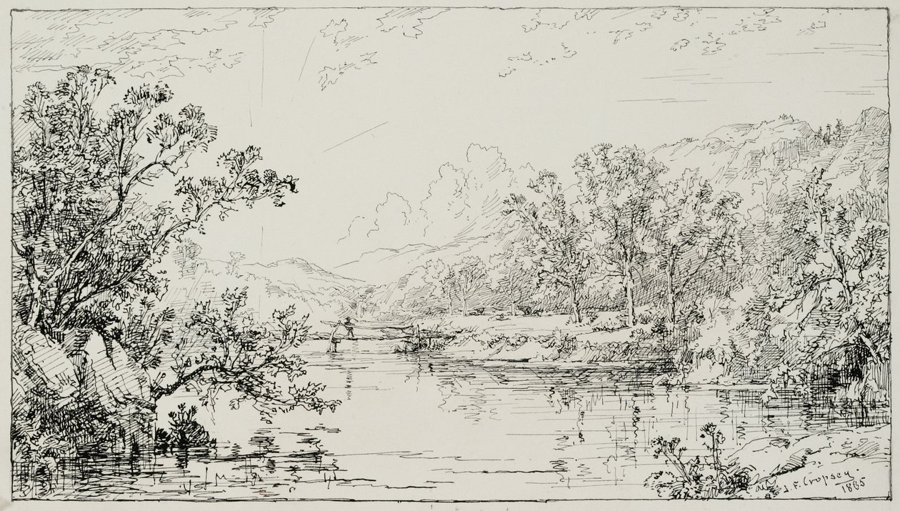 Octubre en el Valle de Ramapo de Jasper Francis Cropsey