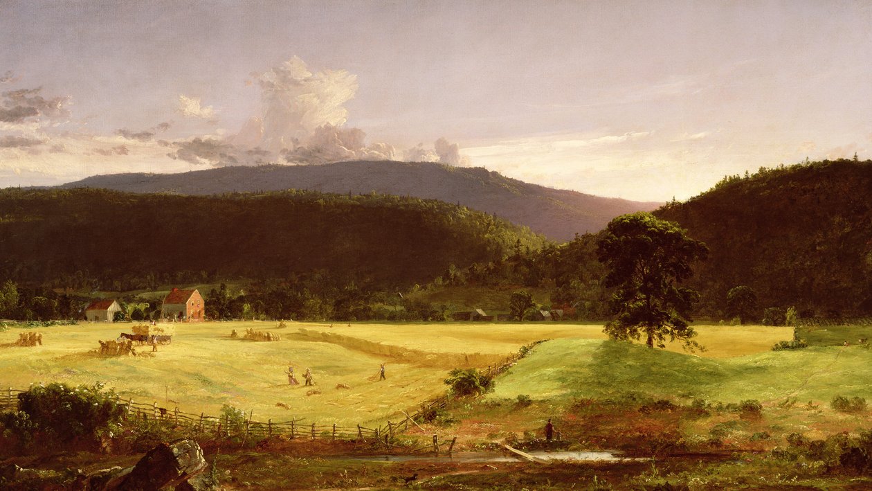 Montañas Bareford, West Milford, Nueva Jersey, 1850 de Jasper Francis Cropsey