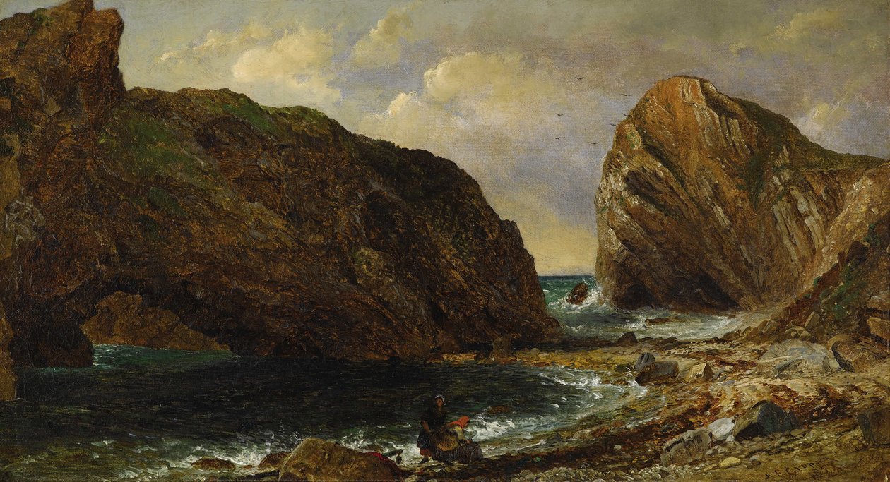 Junto al mar, Lulworth de Jasper Francis Cropsey