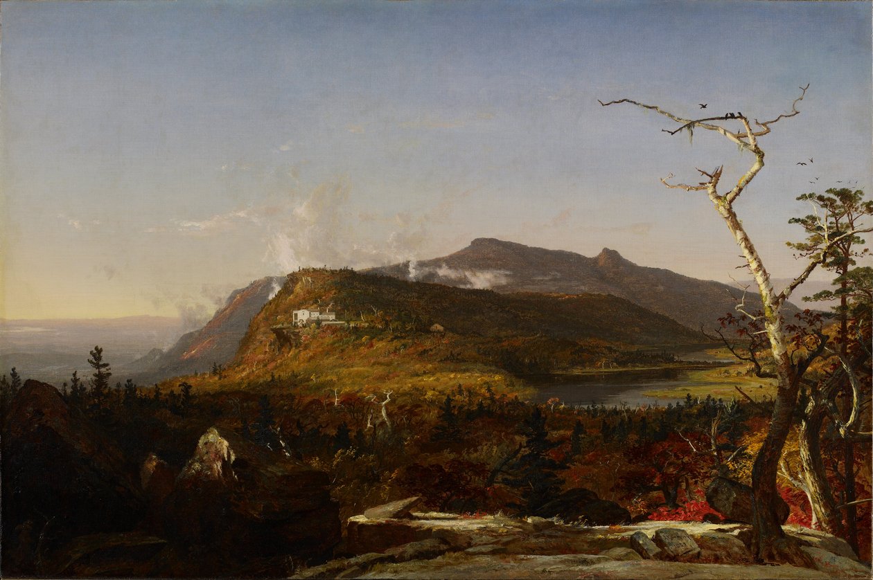 Casa de la Montaña Catskill de Jasper Francis Cropsey