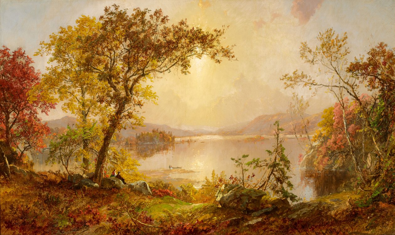 Lago Greenwood, Otoño en el Hudson de Jasper Francis Cropsey