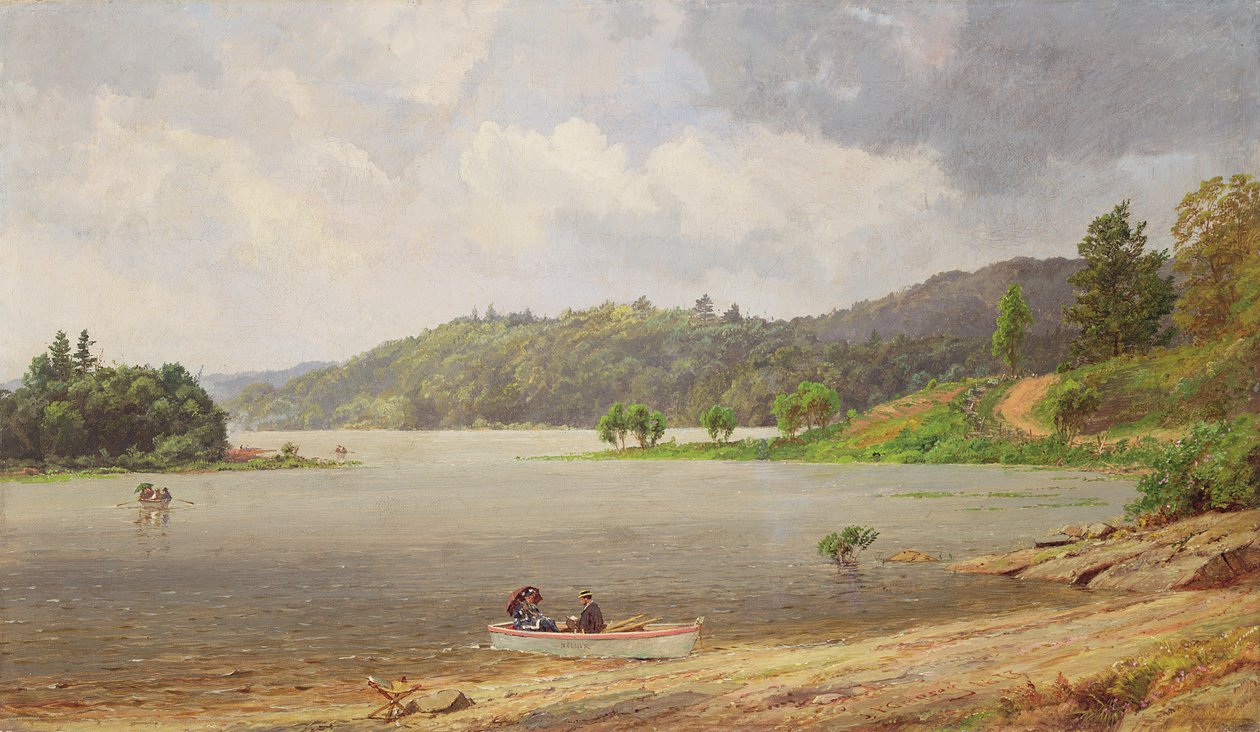 En el Lago Wawayanda, Nueva Jersey de Jasper Francis Cropsey