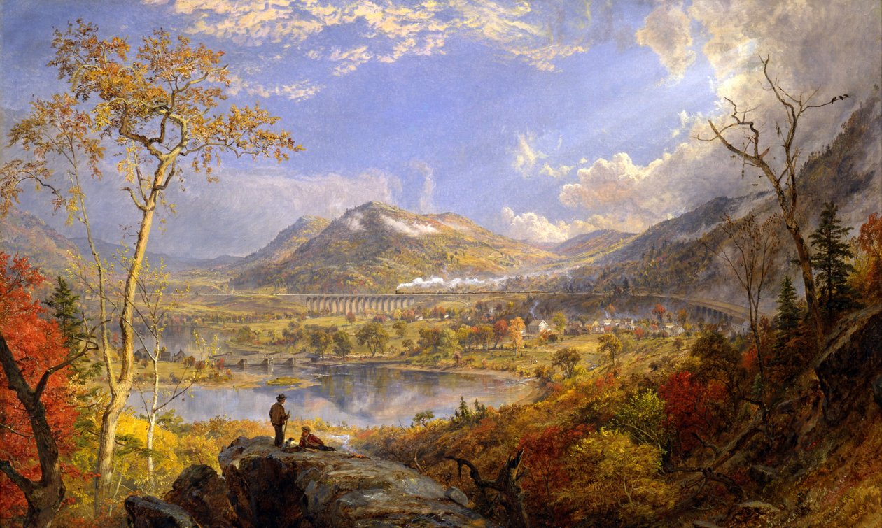 Viaducto de Starrucca, Pensilvania de Jasper Francis Cropsey
