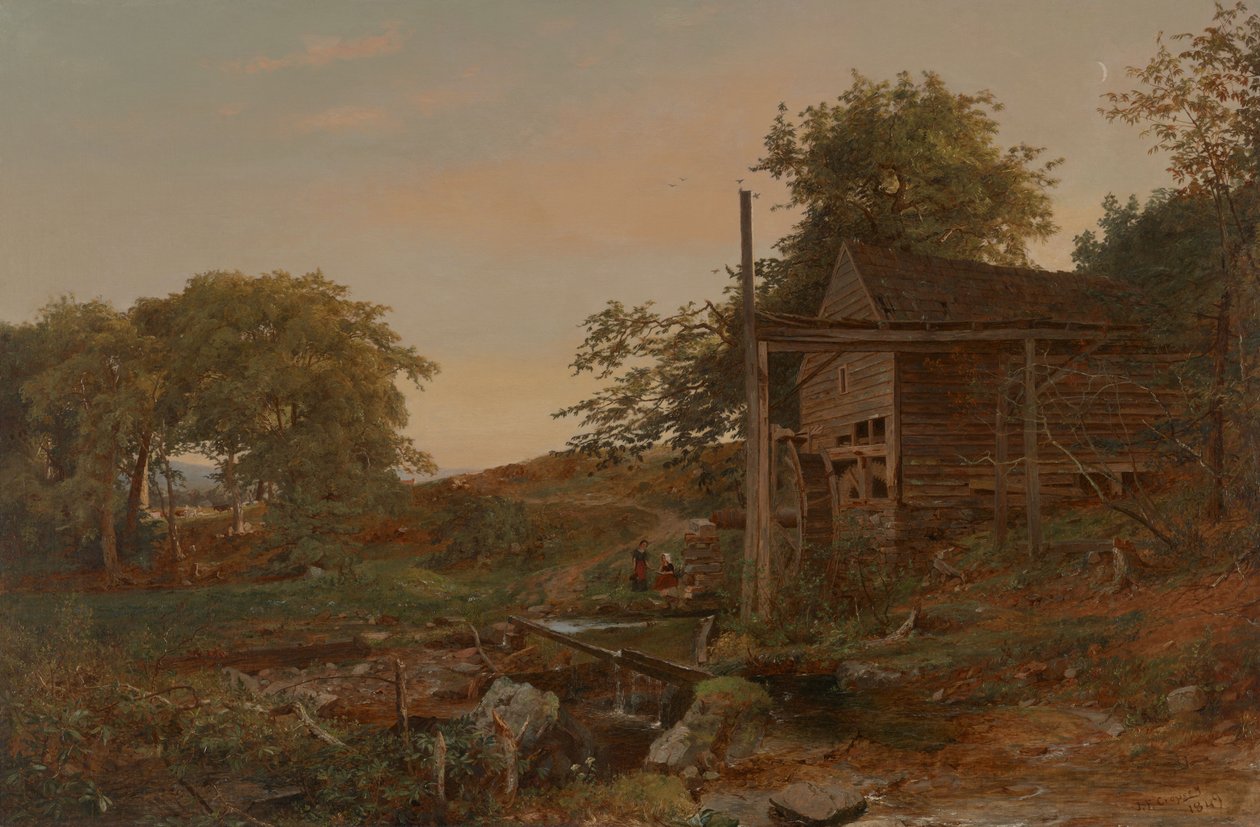 El molino de agua de Jasper Francis Cropsey