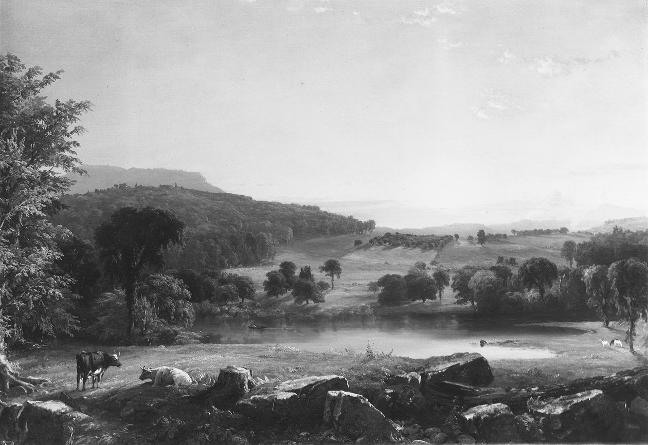 Vista cerca de Sherburne, condado de Chenango, Nueva York de Jasper Francis Cropsey