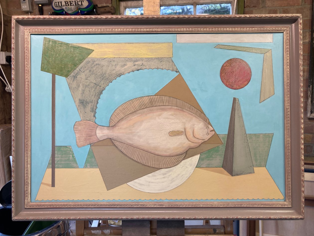 Un pez fuera del agua (pintura) de Jasper Galloway
