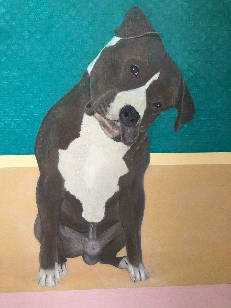 Querido perro - Detalle (pintura) de Jasper Galloway