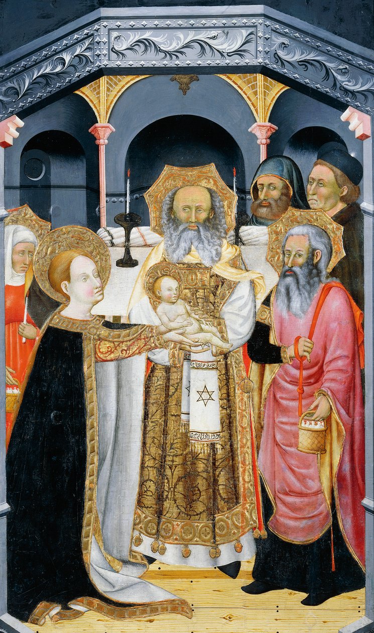 Presentación de Jesús en el Templo, retablo de Verdú de Jaume Ferrer