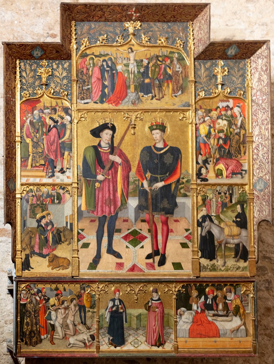 Retablo (Retaule dels sants Abdó i Senén) de Jaume Huguet