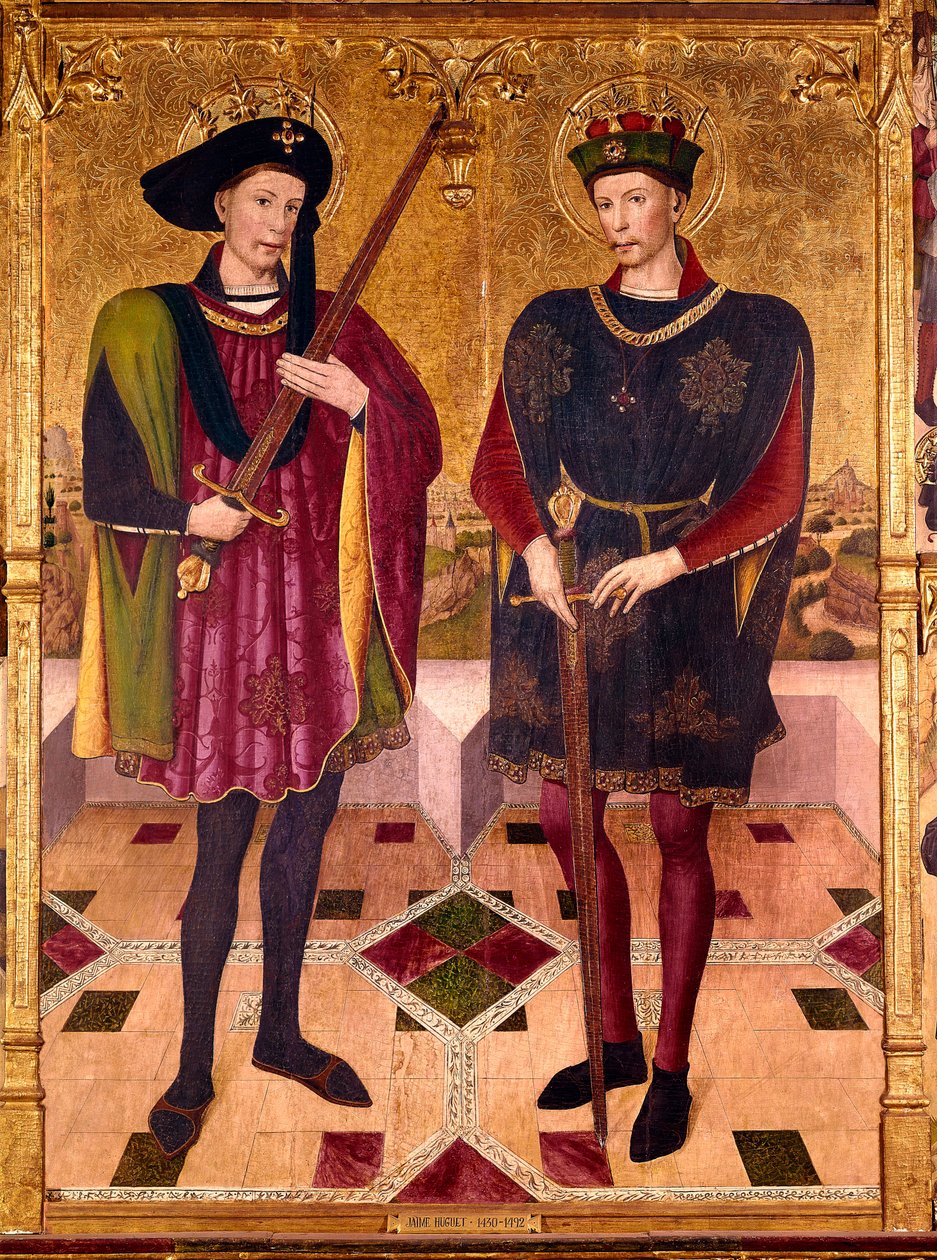 San Abdón y San Senén, mártires que murieron en Roma alrededor del año 303 bajo las persecuciones del emperador Diocleciano (245-313) contra los cristianos de Jaume Huguet