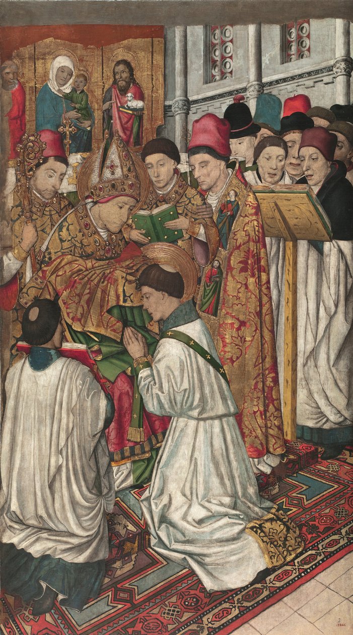 San Vicente ordenado por San Valerio de Jaume Huguet