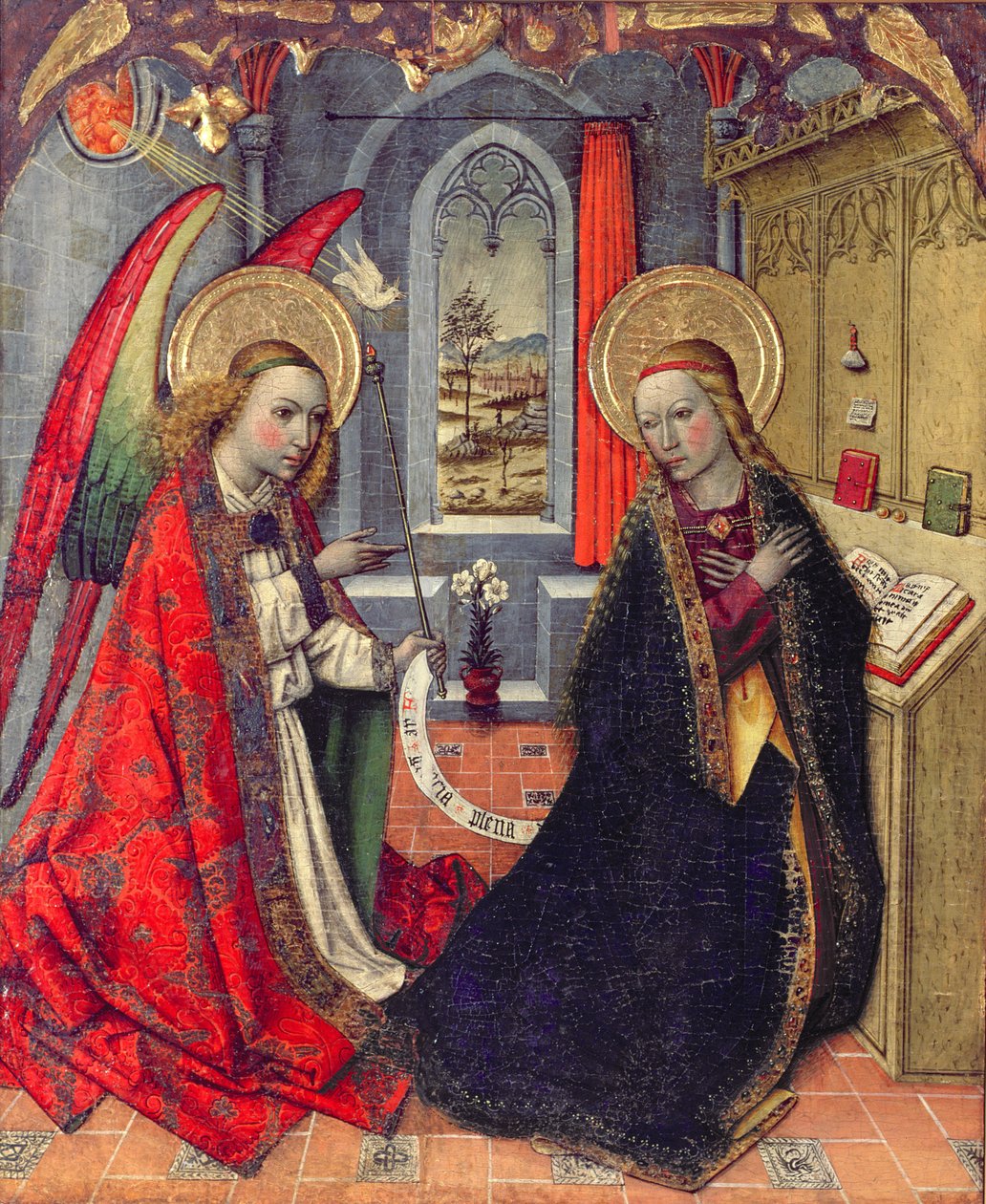 La Anunciación, siglo XV de Jaume Huguet
