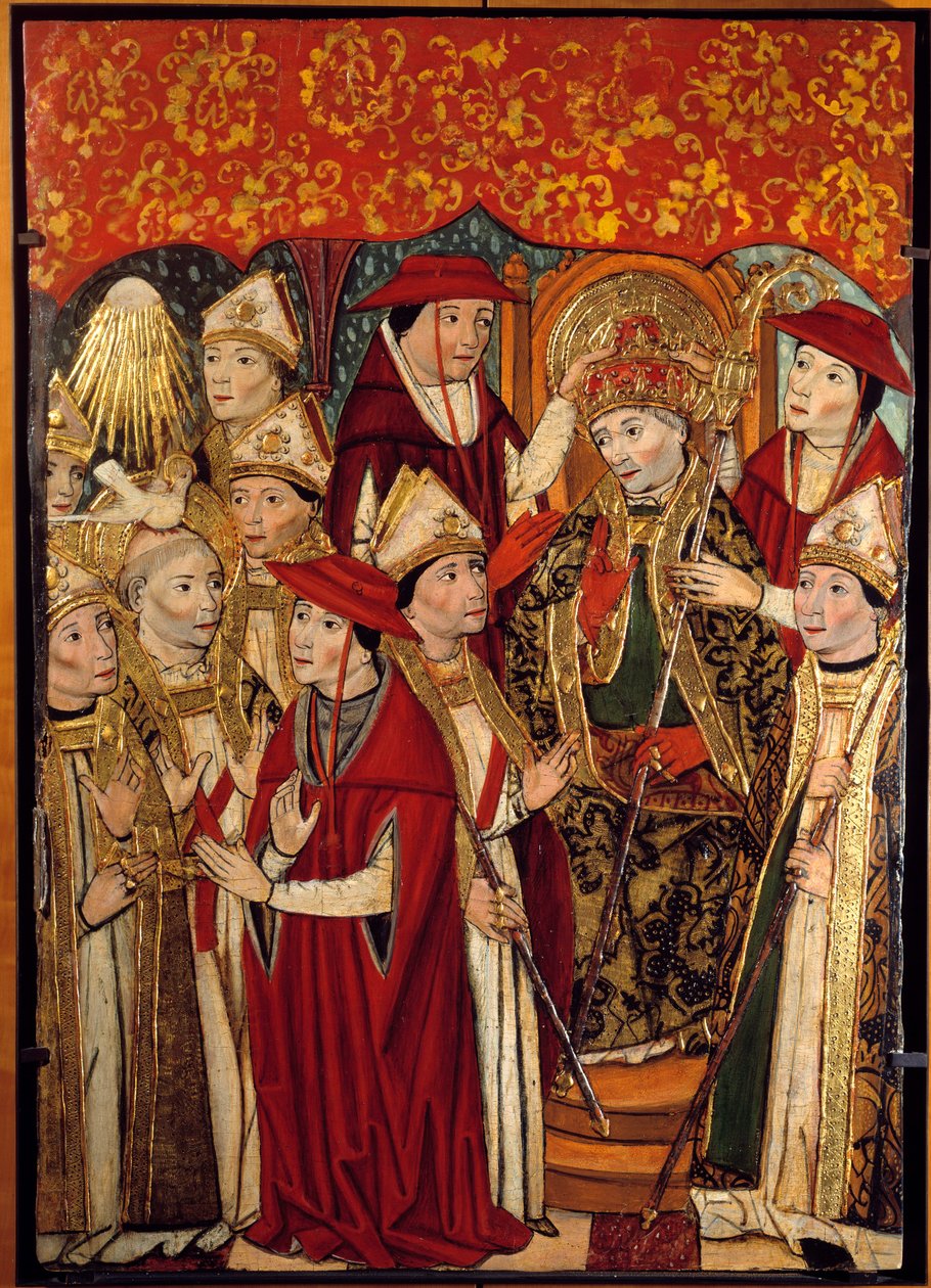 La elección de San Fabián al papado (236 a 250) de Jaume Huguet