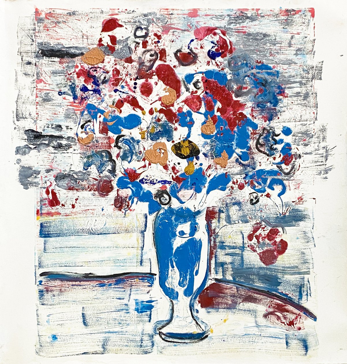 Fleur De Sels nº 34 Paseos serios, 2021 (óleo sobre papel) de Jay Batlle