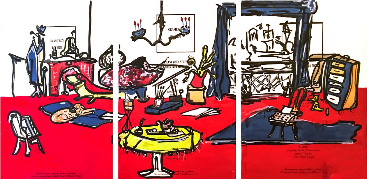 Just Enough, 2016 (técnica mixta sobre papel de acuarela montado en panel con receta en el reverso) de Jay Batlle
