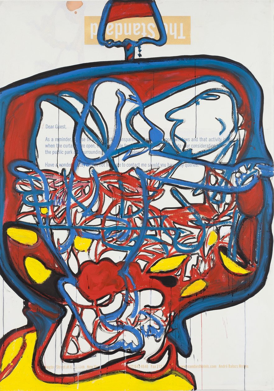 Remote Control, 2012 (técnica mixta sobre papel de acuarela montado en panel con receta en el reverso) de Jay Batlle