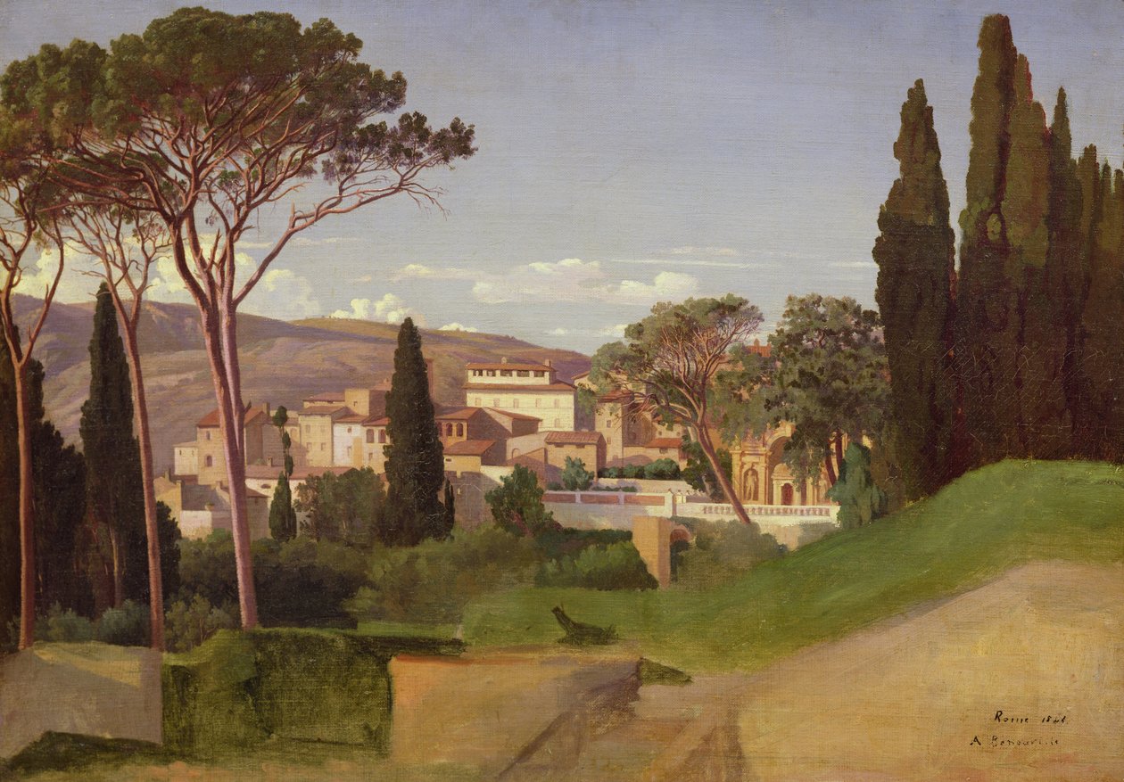 Vista de una Villa Romana, 1844 de Jean Achille Benouville