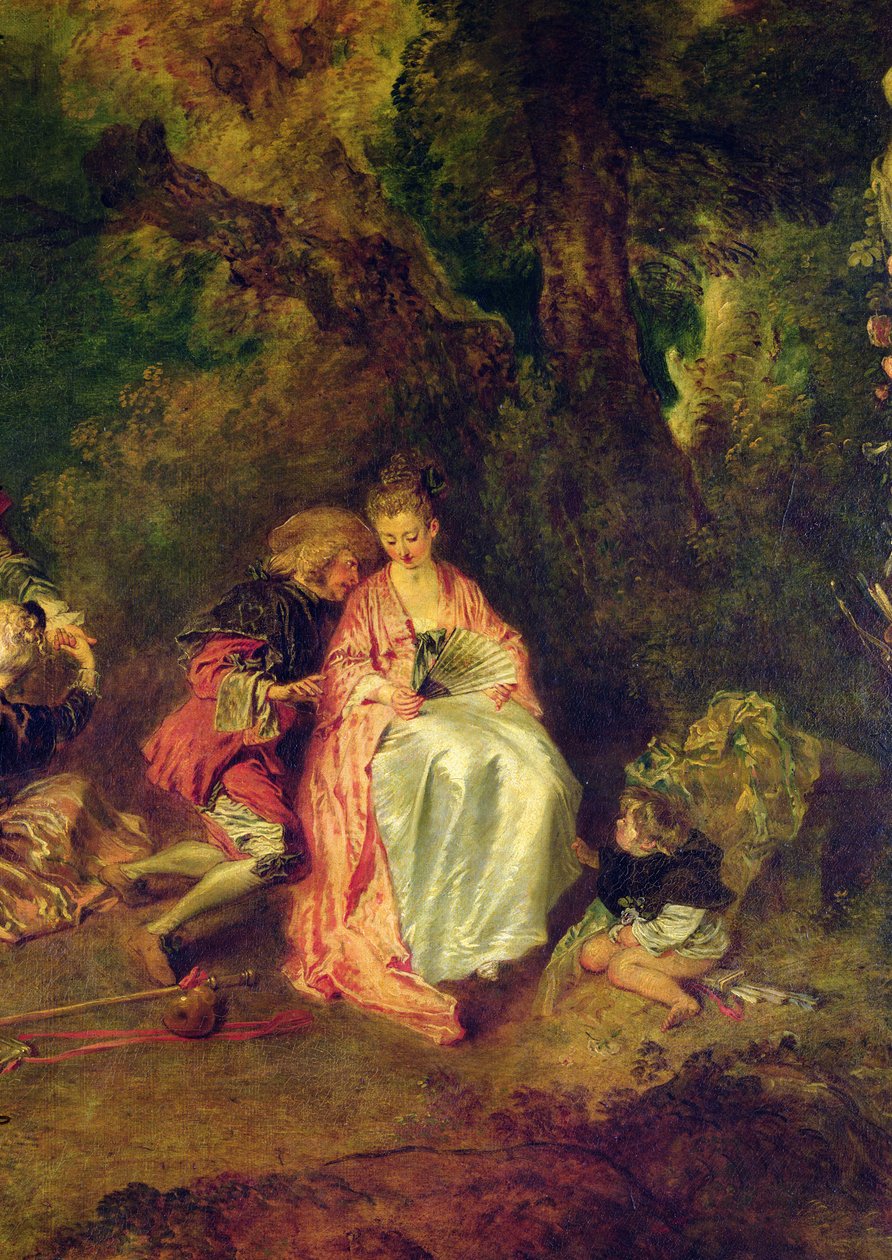 Embarque para Citera, c.1717 (detalle) de Jean Antoine Watteau