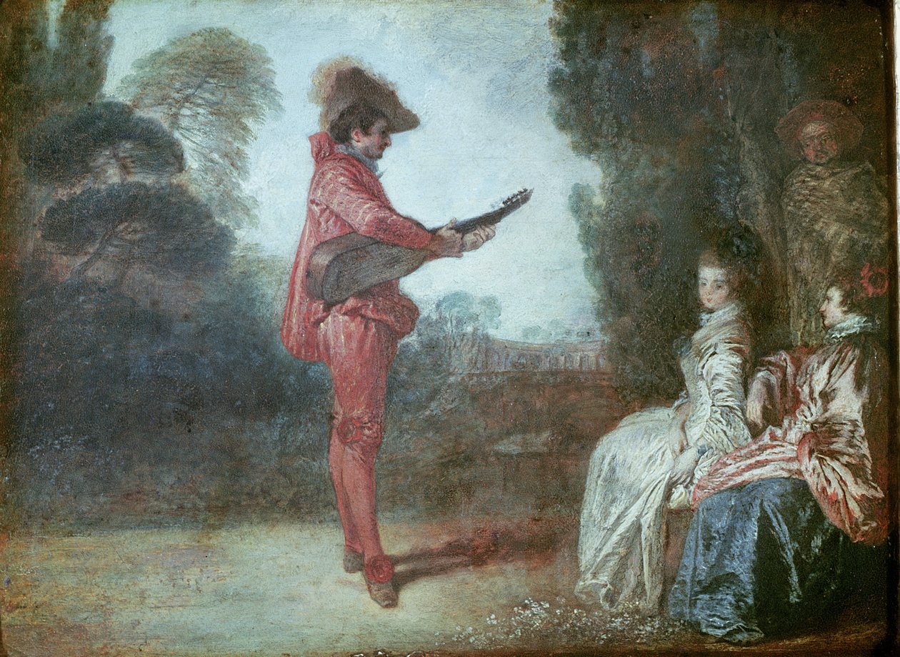 El encantador, c.1712 de Jean Antoine Watteau