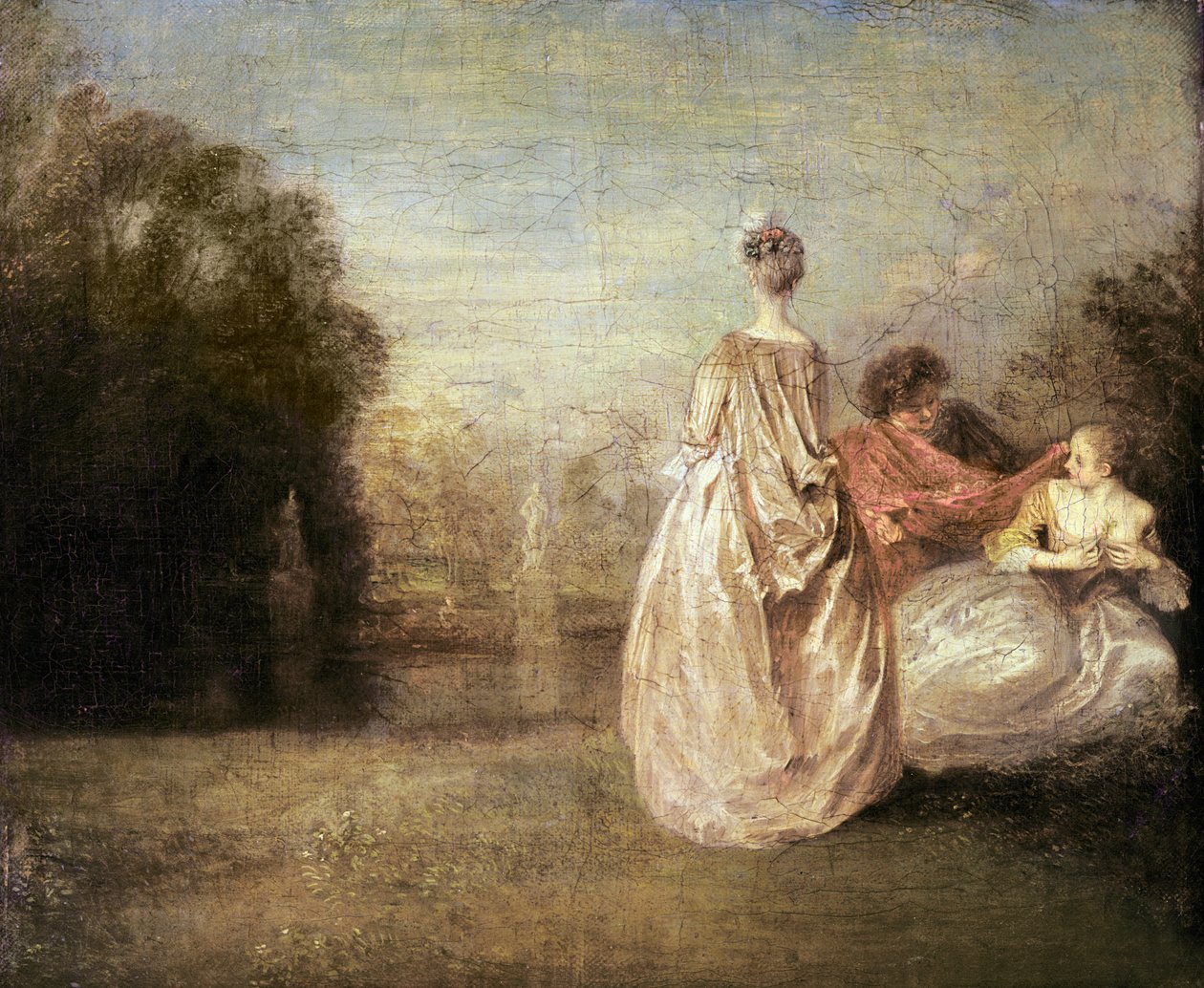 Los dos primos, 1716-20 de Jean Antoine Watteau