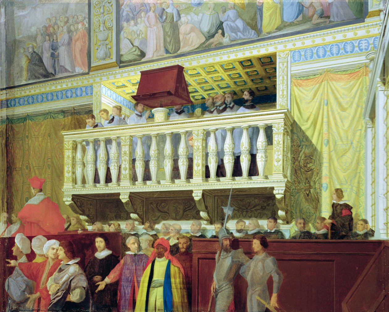Cantoria en la Capilla Sixtina de Jean Auguste Dominique Ingres