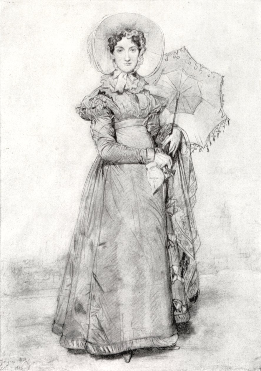 Dama con Sombrilla de Jean Auguste Dominique Ingres