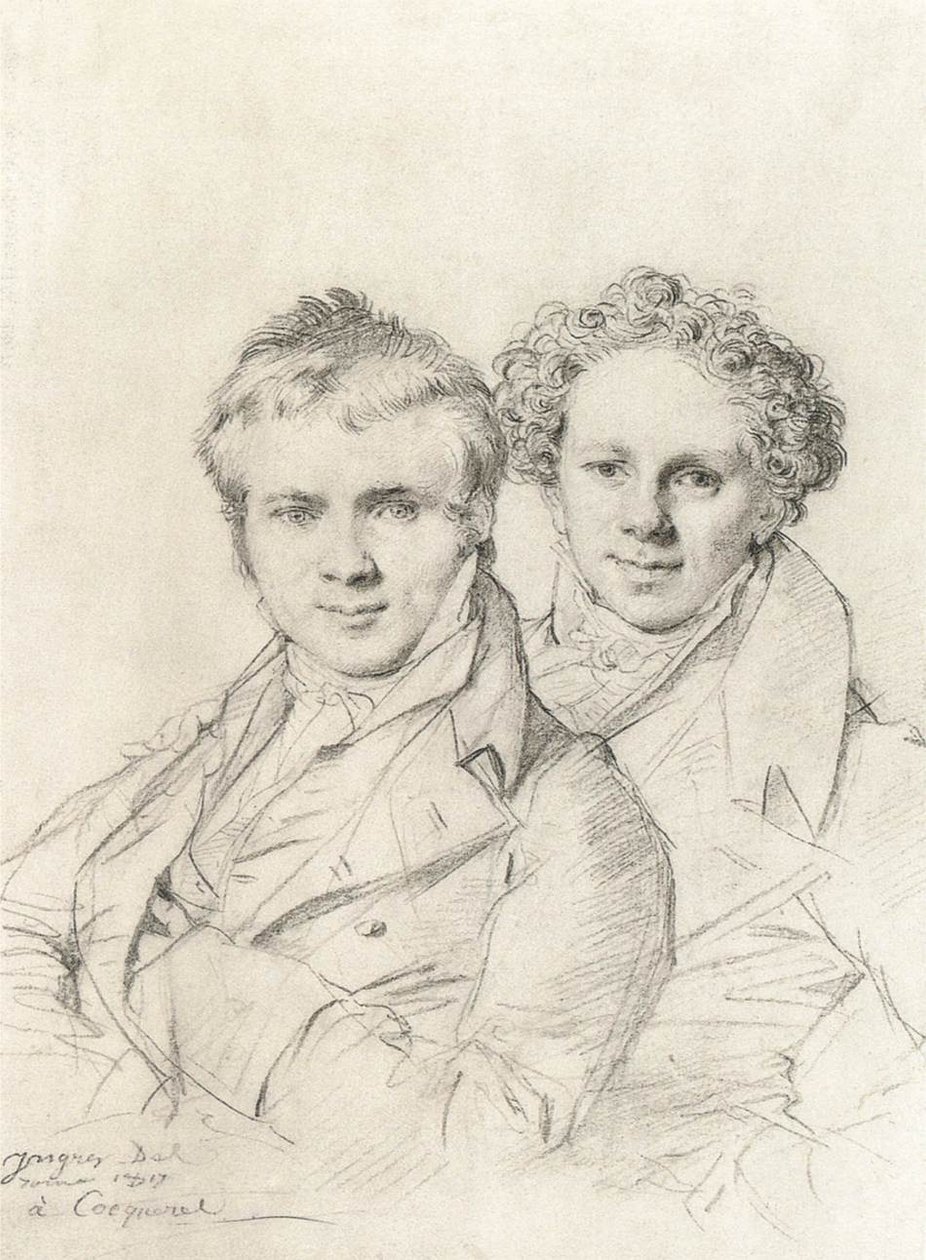 Doble Retrato de Otto Magnus von Stackelberg y Jacob Linckh de Jean Auguste Dominique Ingres