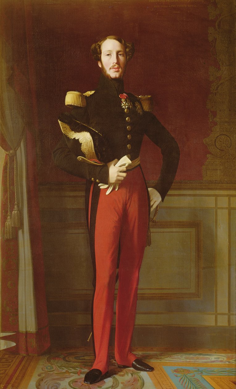 Ferdinand-Philippe (1810-42) Duque de Orleans en el Palais des Tuileries, 1844 de Jean Auguste Dominique Ingres