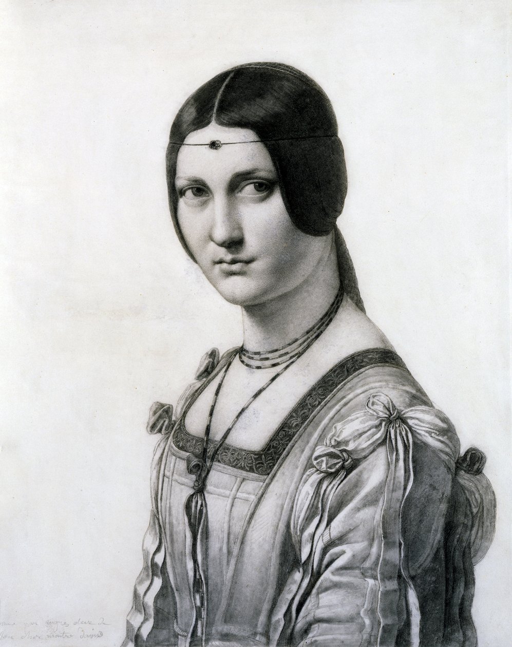 La Belle Ferronniere de Jean Auguste Dominique Ingres