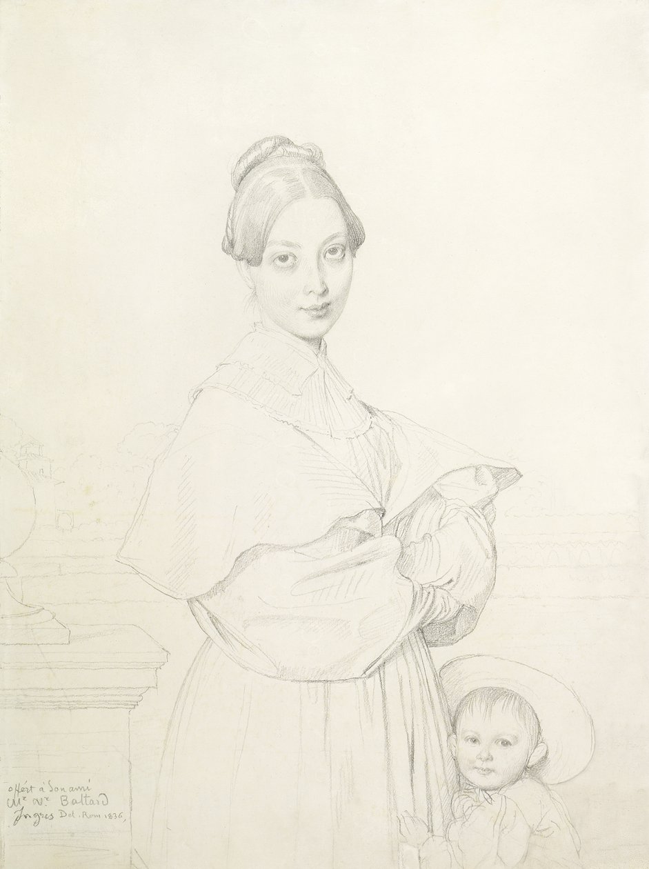 Madame Baltard y su hija, Paule, 1836 de Jean Auguste Dominique Ingres