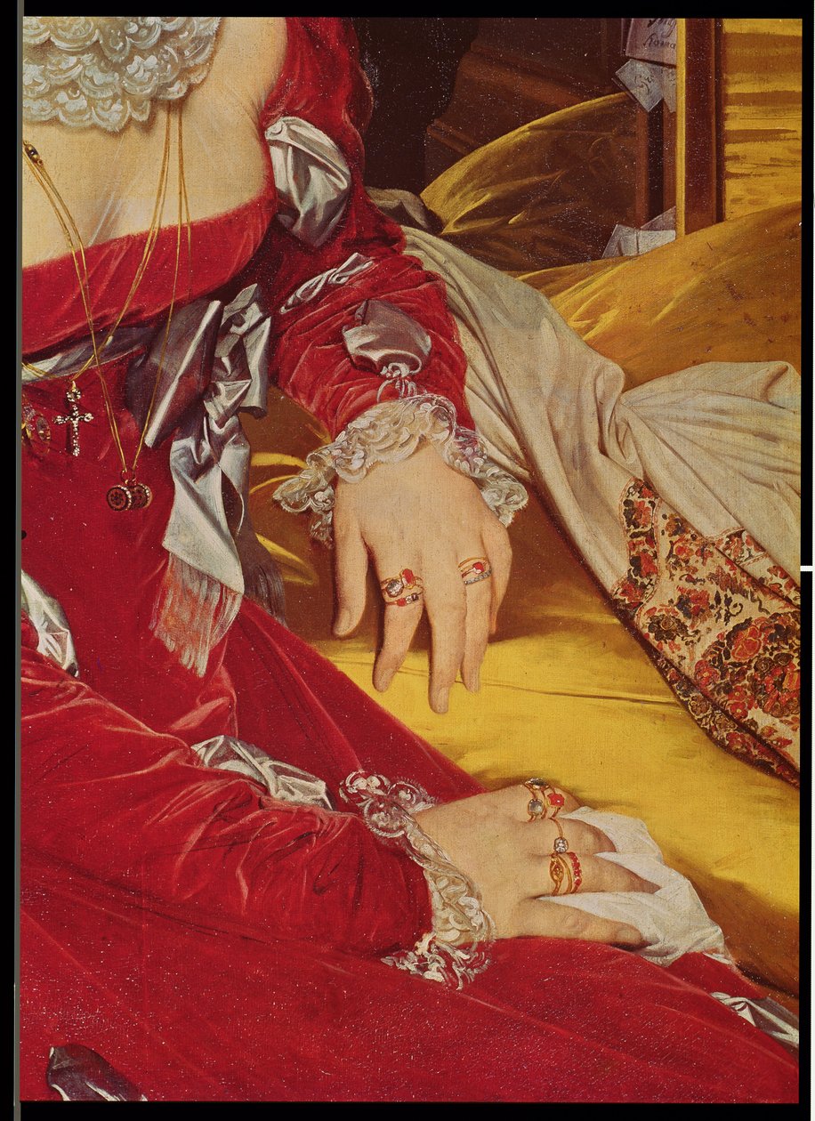 Madame de Senonnes, (detalle) 1814-16 de Jean Auguste Dominique Ingres