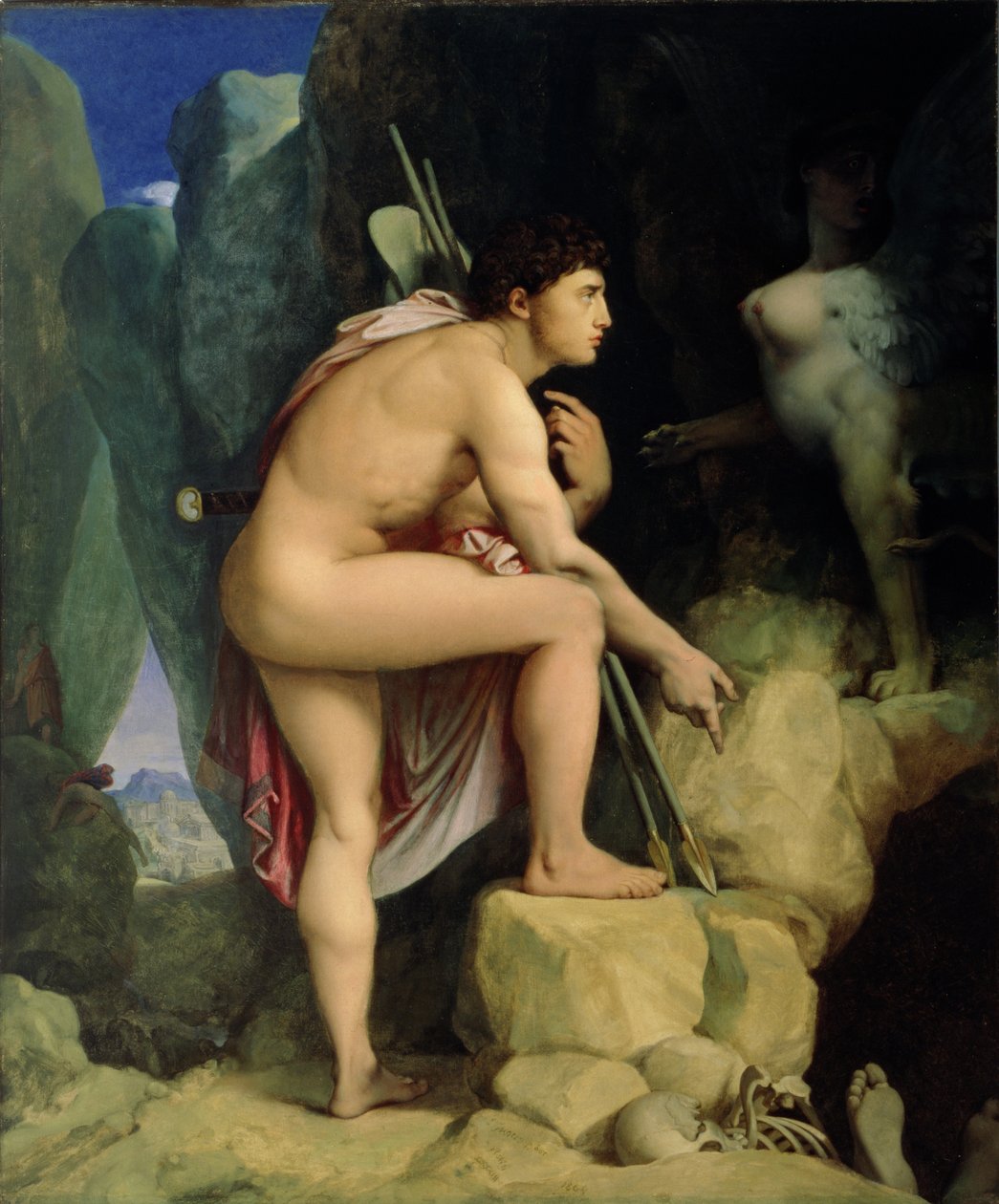 Edipo y la Esfinge, 1864 de Jean Auguste Dominique Ingres