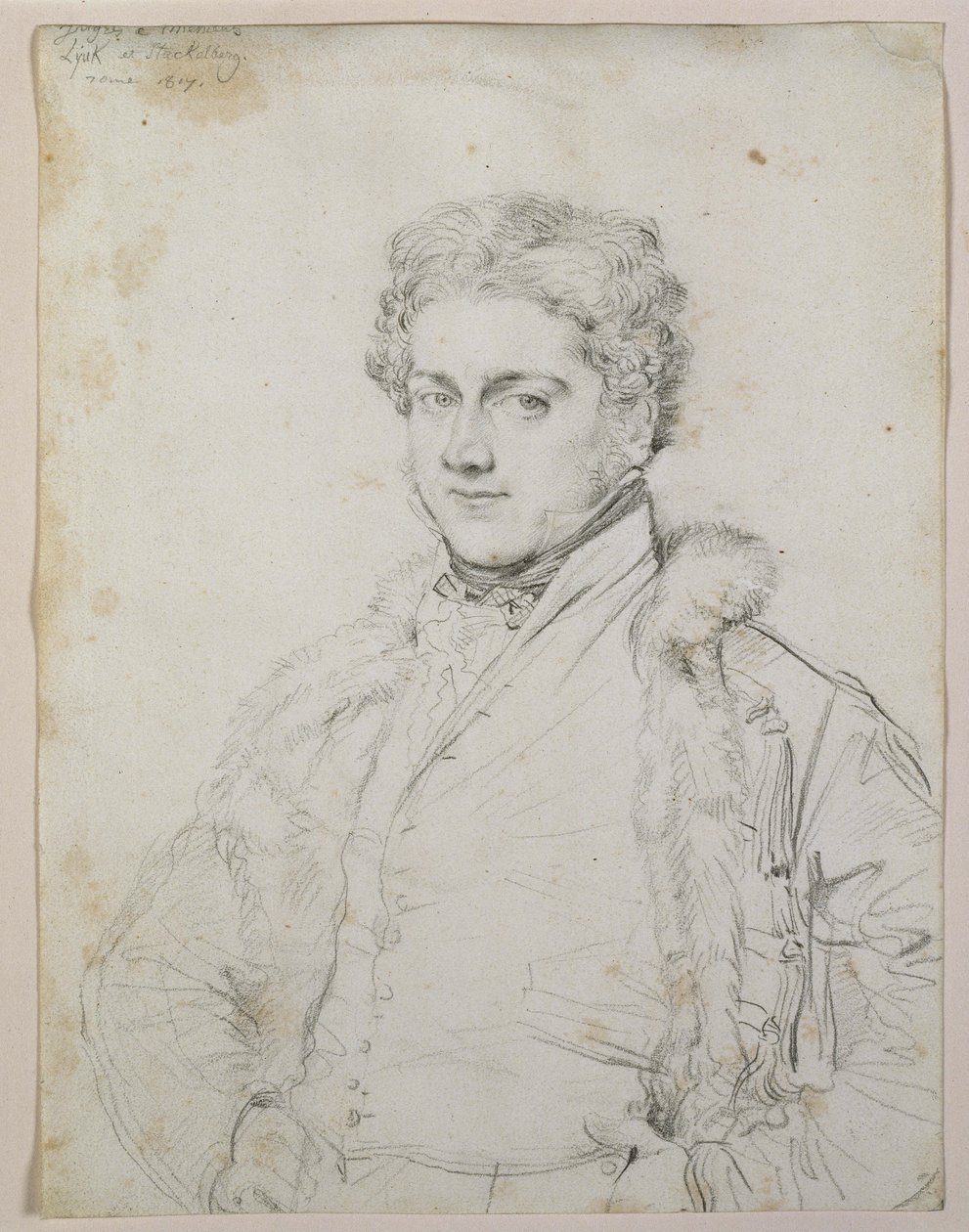 Retrato de Charles Robert Cockerell, 1817 de Jean Auguste Dominique Ingres