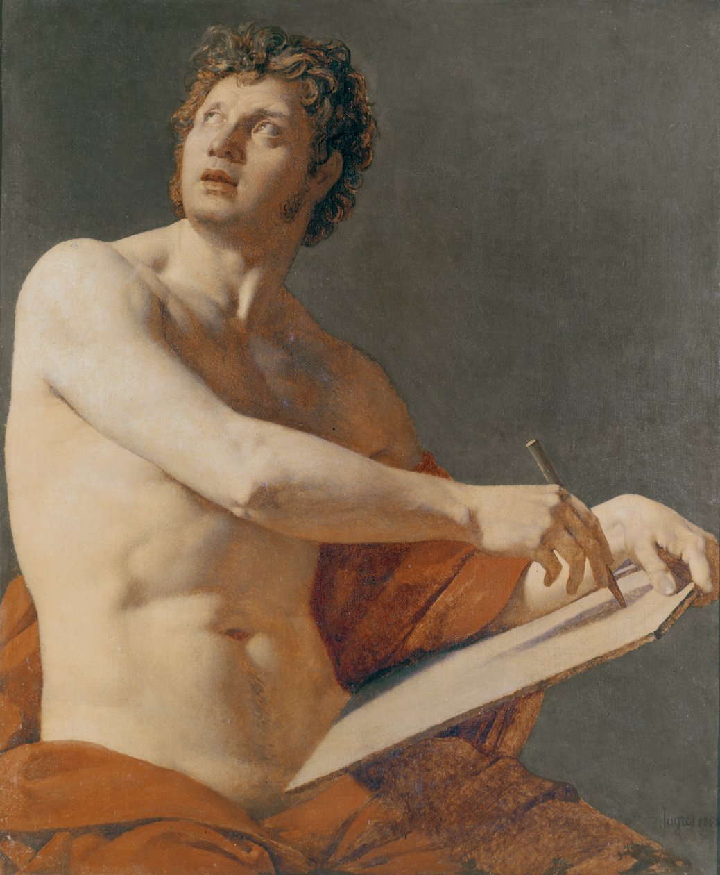 Estudio de Retrato de Jean Auguste Dominique Ingres