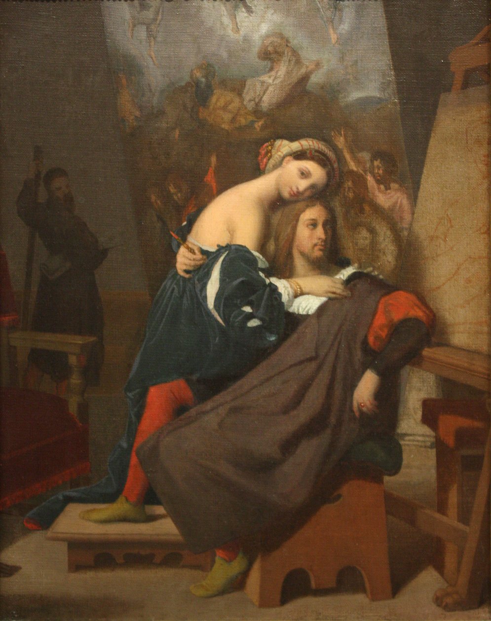 Rafael y la Hija del Panadero de Jean Auguste Dominique Ingres