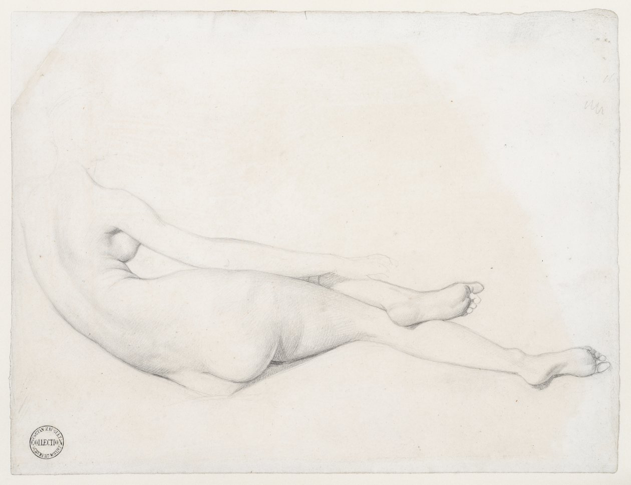 Estudio para La Gran Odalisca, 1814 de Jean Auguste Dominique Ingres