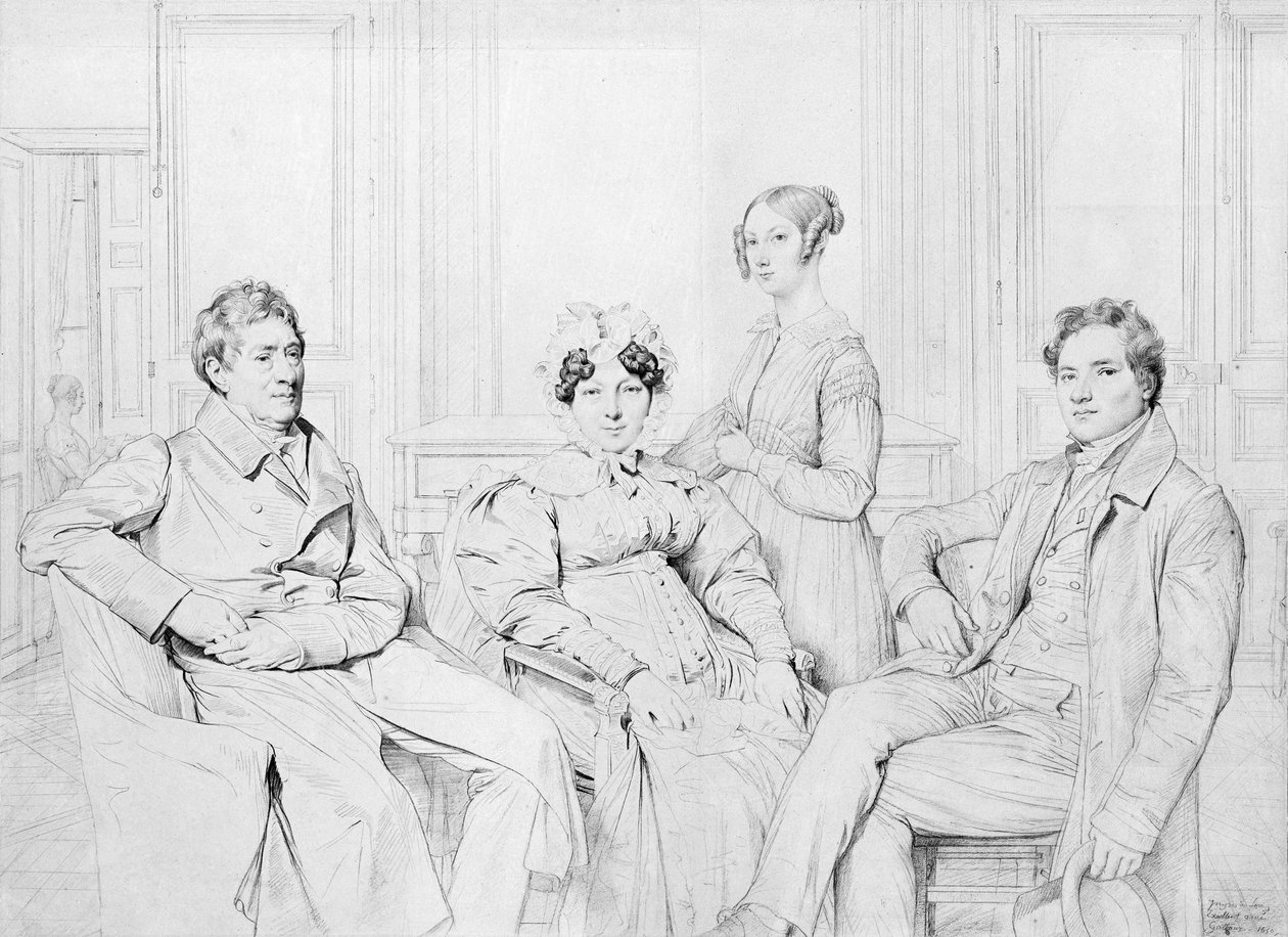 La familia Gatteaux de Jean Auguste Dominique Ingres