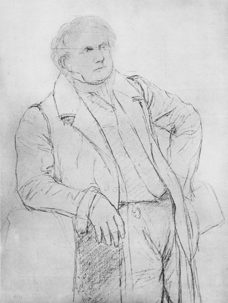 Estudio para el Retrato de M. Bertin de Jean Auguste Dominique Ingres