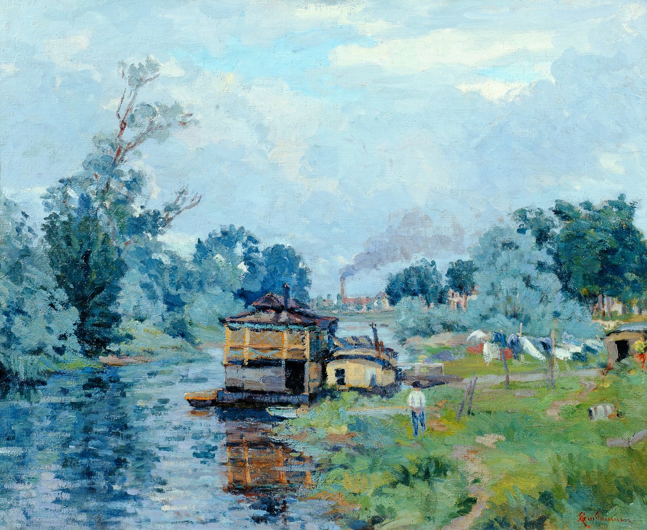 Paisaje fluvial de Jean Baptiste Armand Guillaumin